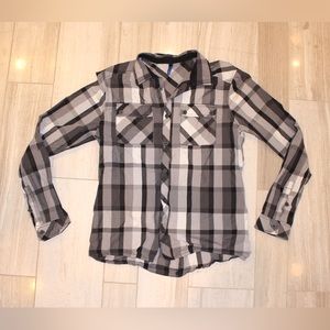 Divided button up shirt